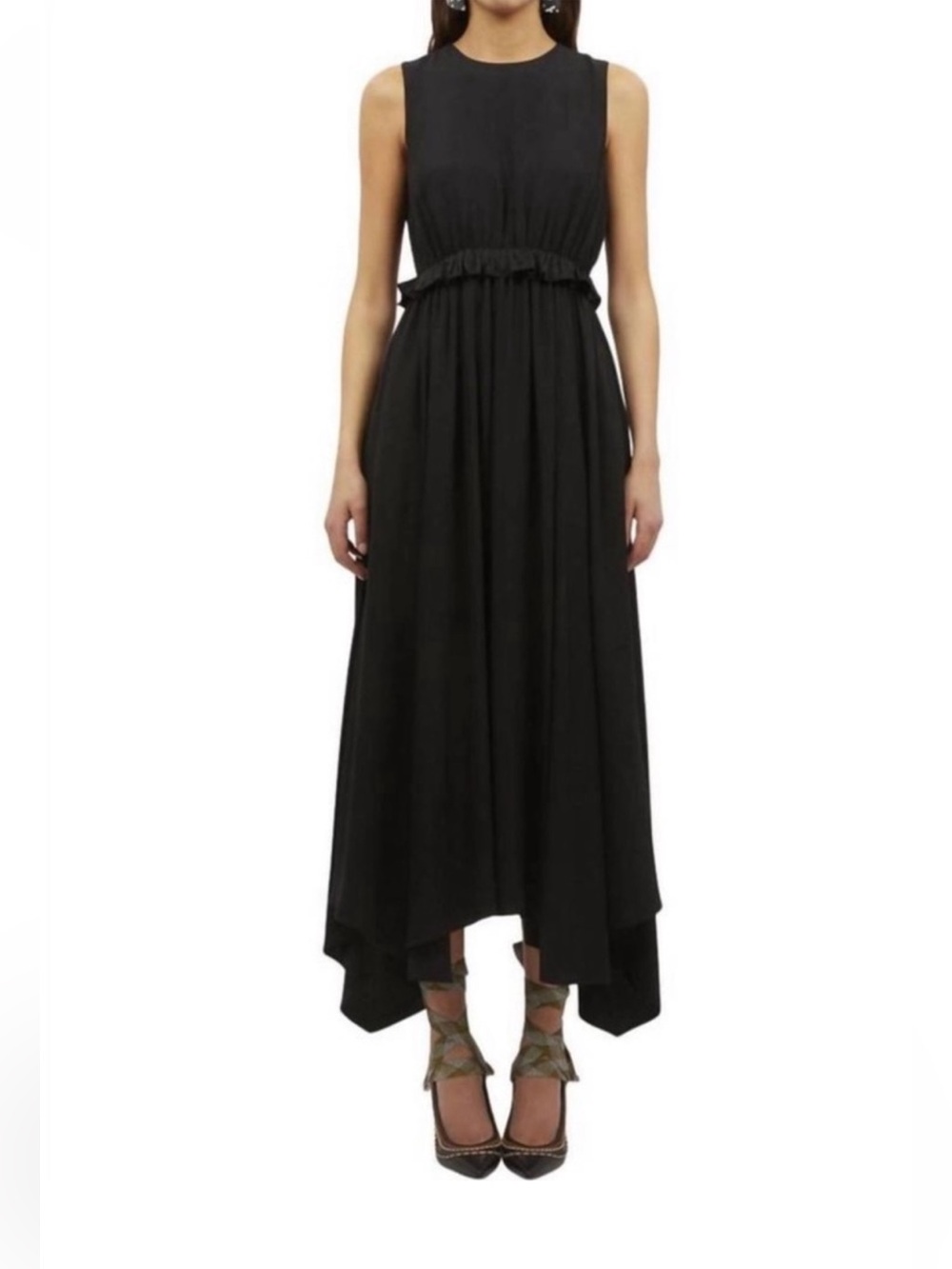 Ulla Johnson Black Sleeveless Midi Dress